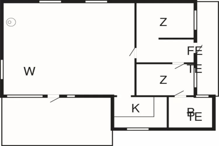 4 persoons vakantie huis in Løkken-Plattegrond