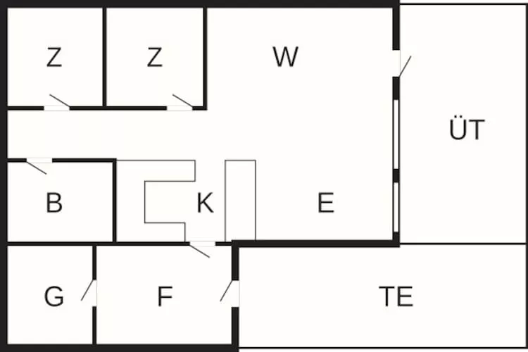 4 persoons vakantie huis in Toftlund-By Traum-Plattegrond
