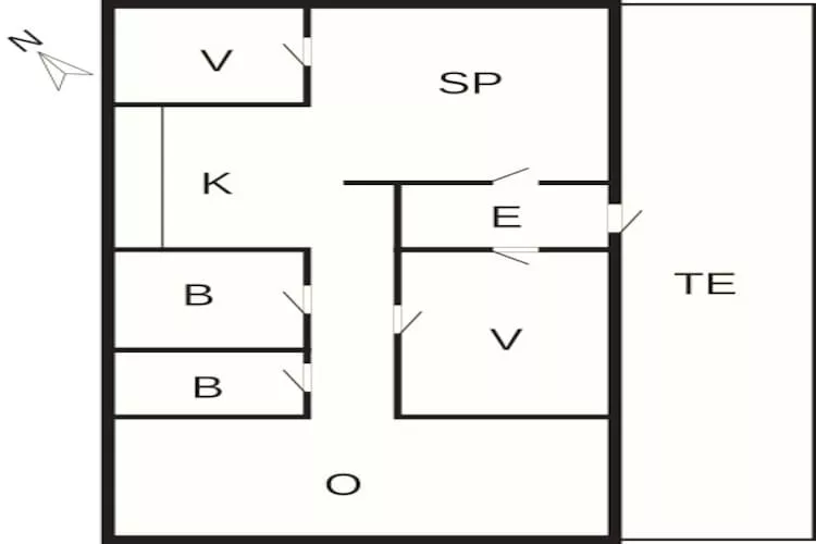 Sfeervol landelijk verblijf -- By Traum Ferienwohnungen-Plattegrond