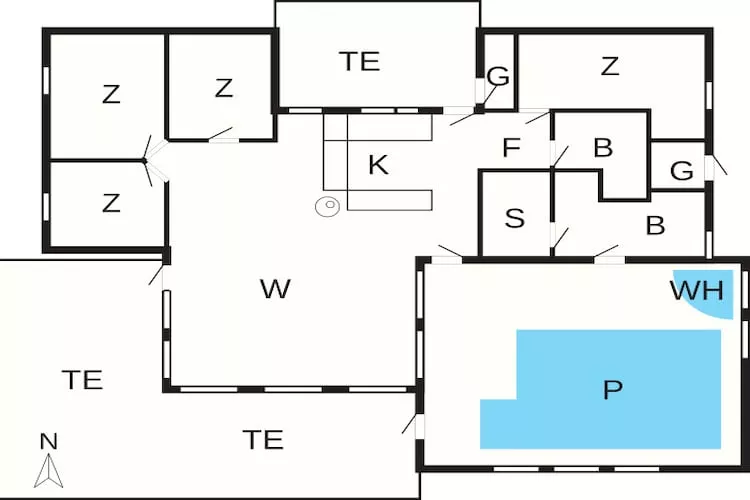 12 persoons vakantie huis in Saltum-By Traum-Plattegrond