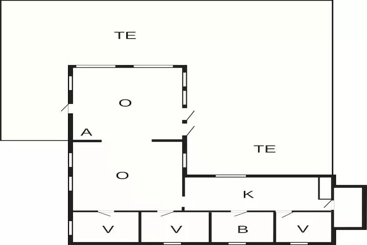 Rustig toevluchtsoord in Blavand -- By Traum Ferienwohnungen-Plattegrond