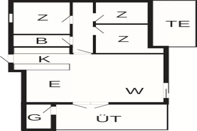 8 persoons vakantie huis in Dannemare-Plattegrond