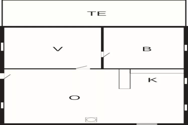 2 persoons vakantie huis in Fanø-By Traum-Plattegrond