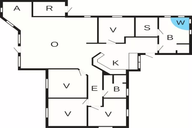 10 persoons vakantie huis in Hadsund-Plattegrond