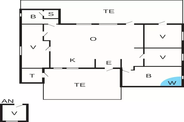 Kustcharme in de natuur -- By Traum Ferienwohnungen-Plattegrond