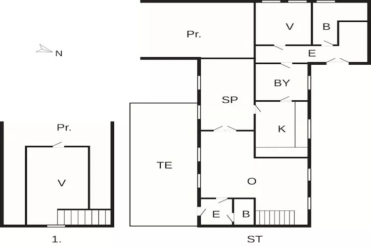 5 persoons vakantie huis in Børkop-By Traum-Plattegrond