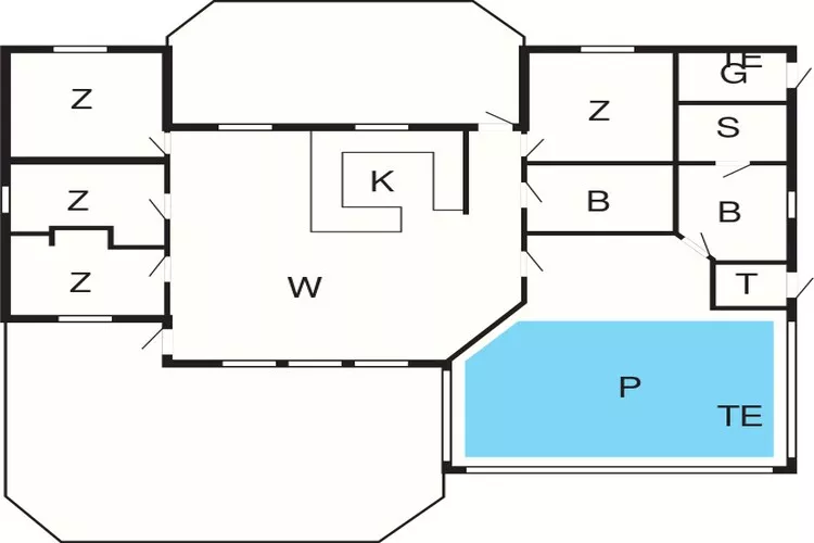 Panoramisch toevluchtsoord in Ebeltoft -- By Traum Ferienwohnungen-Plattegrond