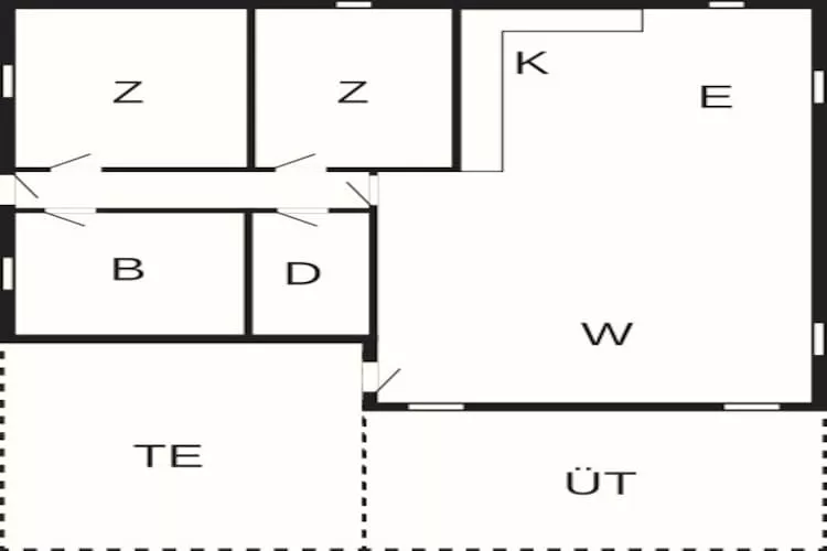 4 persoons vakantie huis in Henne-By Traum-Plattegrond
