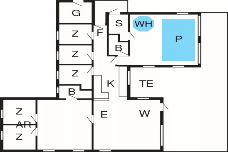 Luxe retraite bij Skastrup -- By Traum Ferienwohnungen-Plattegrond