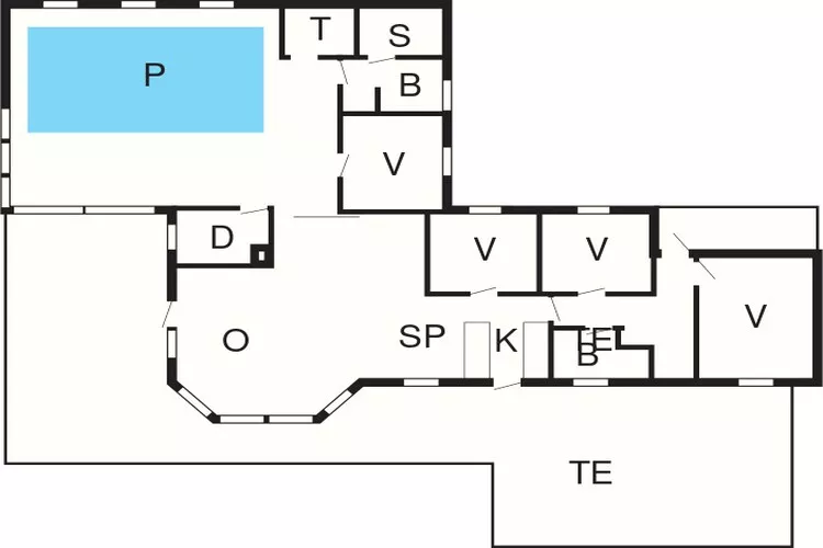 Afgelegen zwembad retraite -- By Traum Ferienwohnungen-Plattegrond