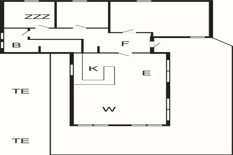 Gerestaureerde huisje in Bratten -- By Traum Ferienwohnungen-Plattegrond