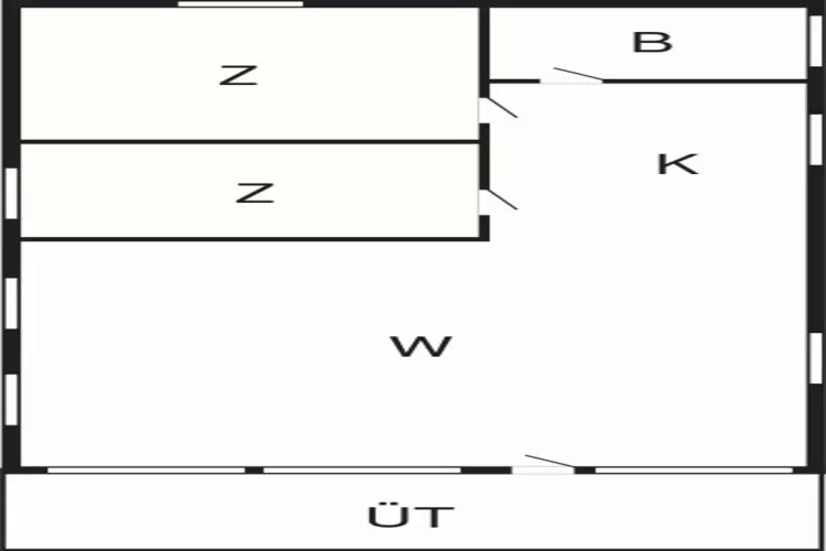 Idyllische strandhut -- By Traum Ferienwohnungen-Plattegrond