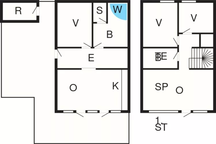 Exclusieve golfuitzicht retraite-Plattegrond