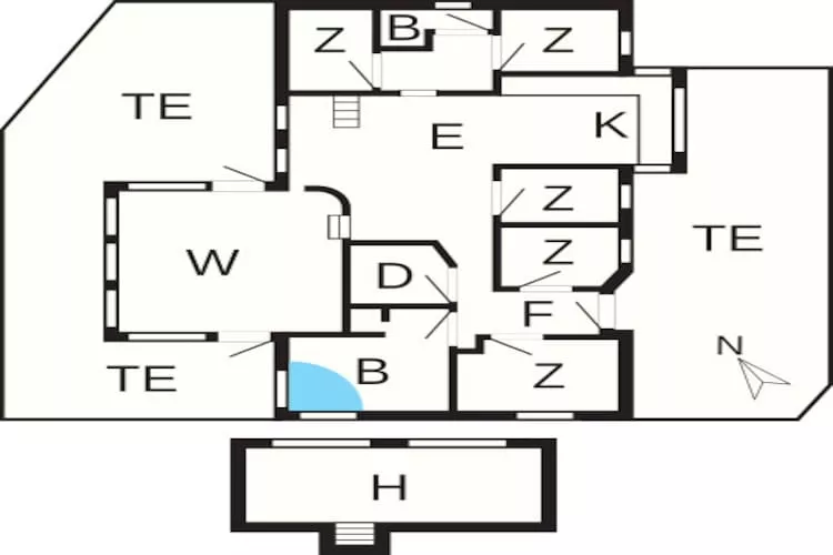 14 persoons vakantie huis in Løkken-By Traum-Plattegrond