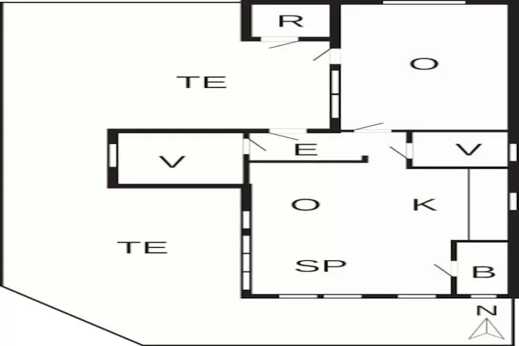 6 persoons vakantie huis in Jerup-By Traum-Plattegrond