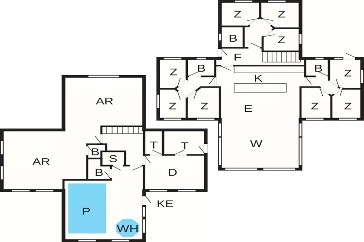 Luxe toevluchtsoord in Ebeltoft -- By Traum Ferienwohnungen-Plattegrond