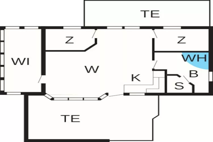 Strandgeluk in albaek -- By Traum Ferienwohnungen-Plattegrond