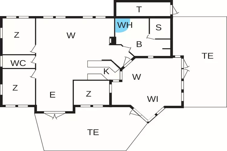 6 persoons vakantie huis in Oksbøl-Plattegrond