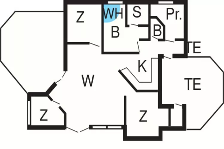 Luxe Spa-Retraite in Bork -- By Traum Ferienwohnungen-Plattegrond