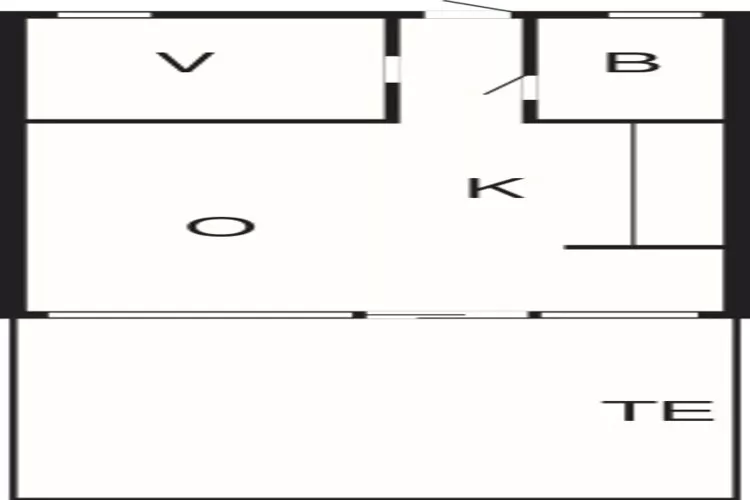 2 persoons vakantie huis in Vejers Strand-By Traum-Plattegrond