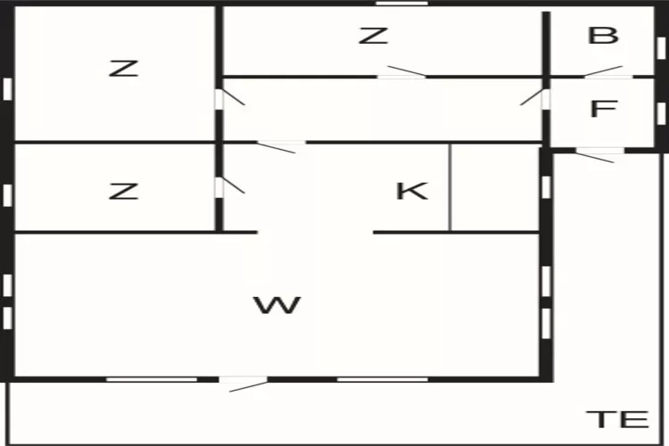 Afgelegen blokhut nabij Graerup -- By Traum Ferienwohnungen-Plattegrond