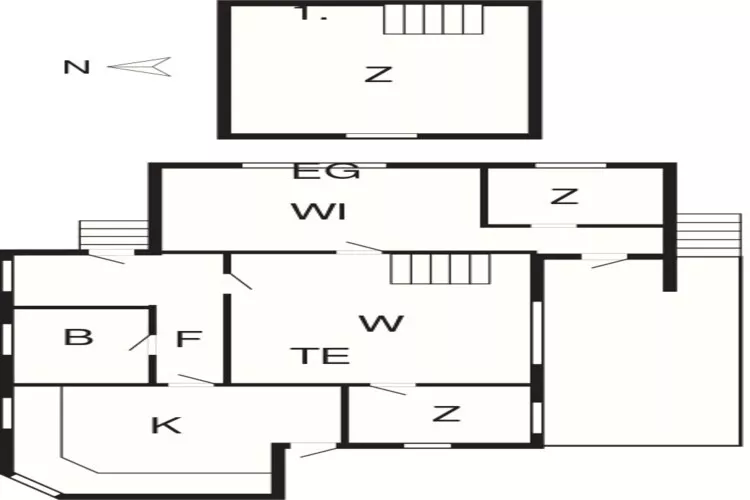 Gezellig duinverblijf nabij zee -- By Traum Ferienwohnungen-Plattegrond