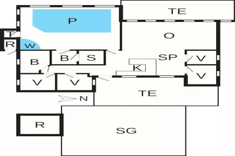10 persoons vakantie huis in Løkken-By Traum-Plattegrond