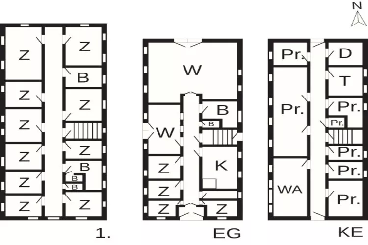Rustiek toevluchtsoord in Gettrup -- By Traum Ferienwohnungen-Plattegrond