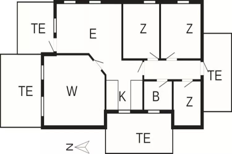 Panoramisch kustuitje -- By Traum Ferienwohnungen-Plattegrond