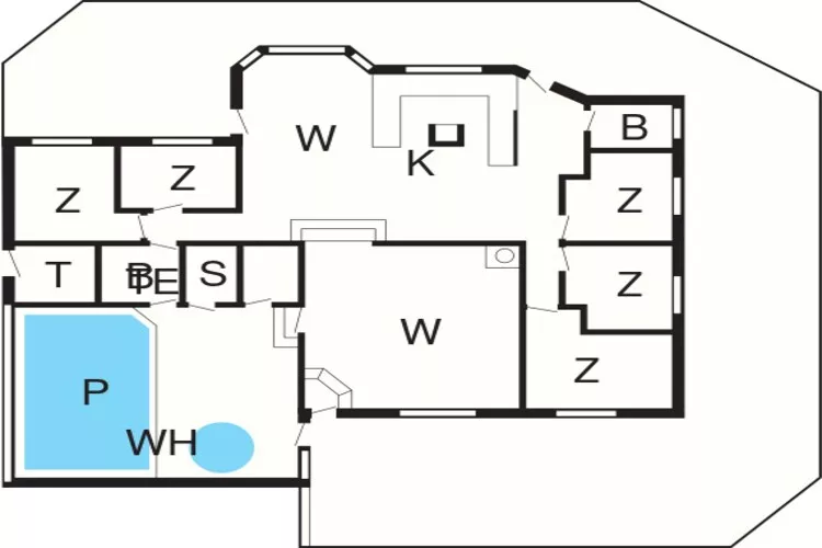 14 persoons vakantie huis in Hjørring-By Traum-Plattegrond