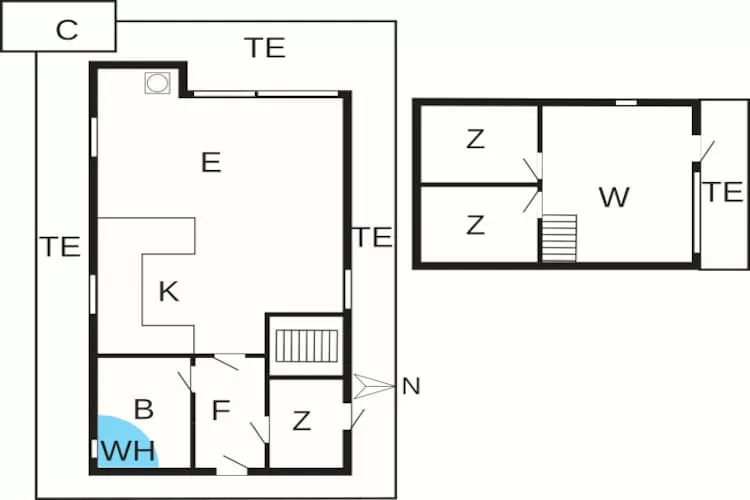 6 persoons vakantie huis in Knebel-By Traum-Plattegrond