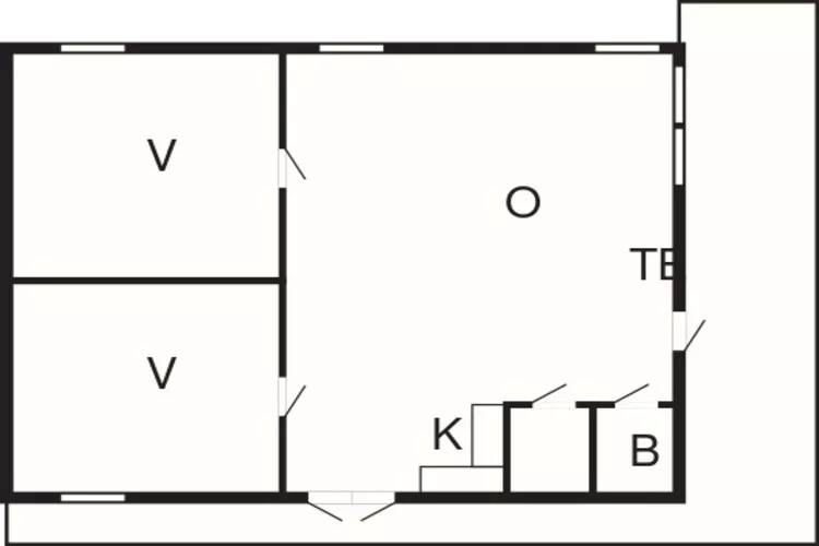 6 persoons vakantie huis in SÖLVESBORG-Plattegrond