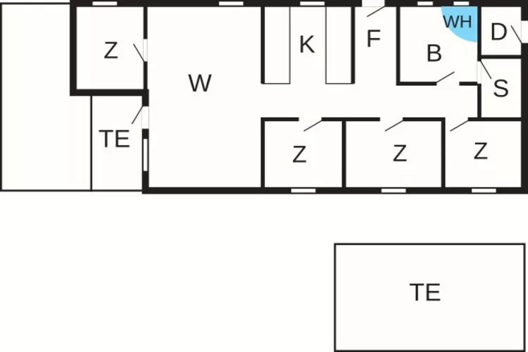 8 persoons vakantie huis in Tarm-By Traum-Plattegrond