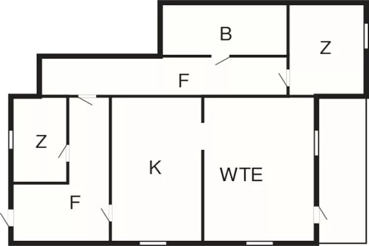 5 persoons vakantie huis in Digermulen-Plattegrond