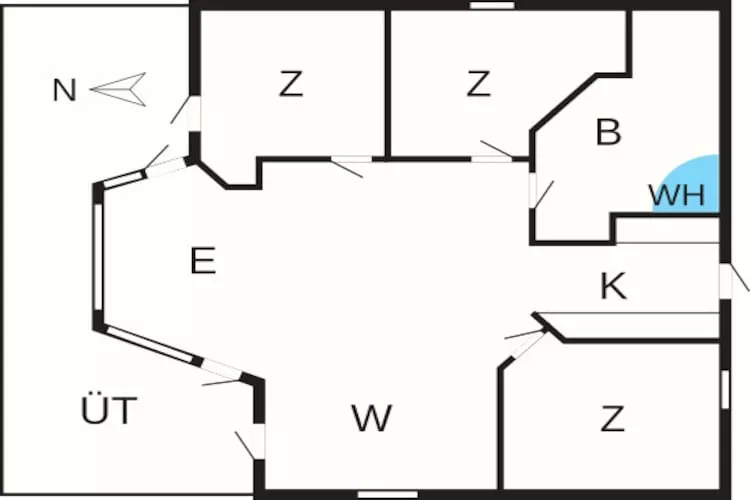 Gezellig strandhuis -- By Traum Ferienwohnungen-Plattegrond