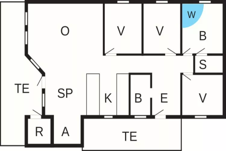 6 persoons vakantie huis in Brovst-By Traum-Plattegrond