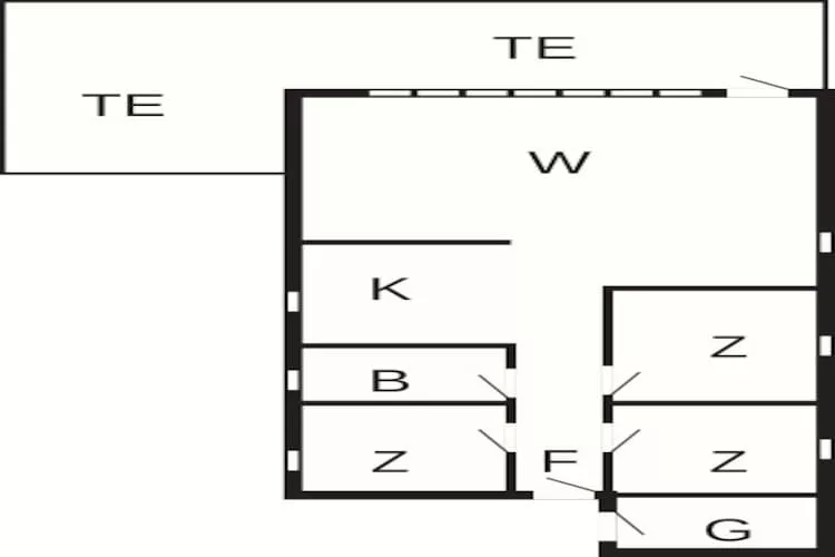 Gezellig strandhuisje -- By Traum Ferienwohnungen-Plattegrond