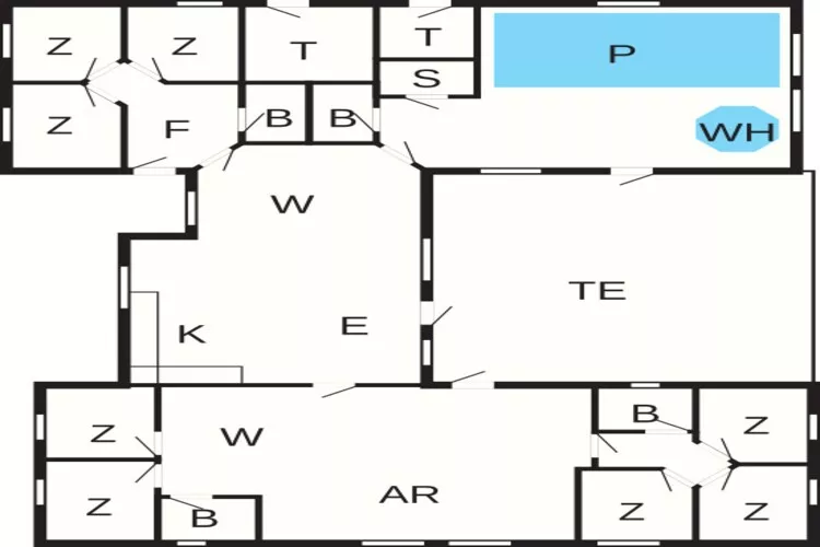 Luxe Zwembadvilla Oase -- By Traum Ferienwohnungen-Plattegrond