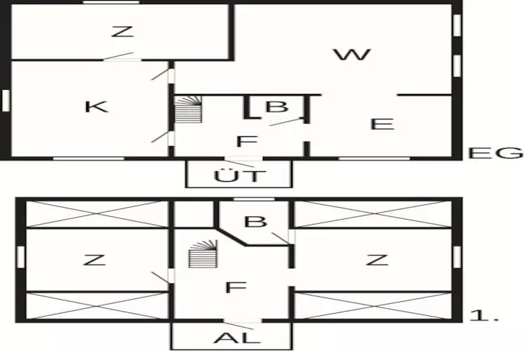 6 persoons vakantie huis in Berga-Plattegrond