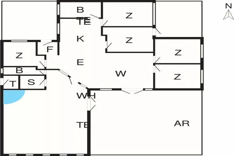 12 persoons vakantie huis in Harboøre-By Traum-Plattegrond