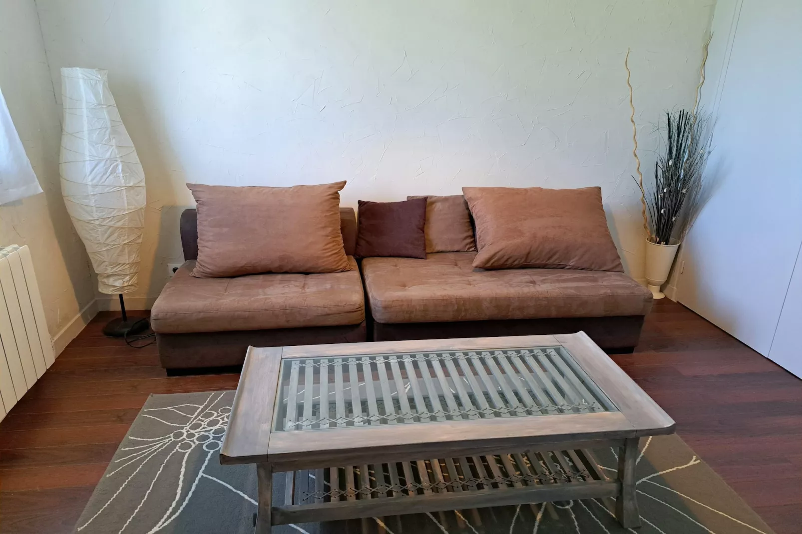 Ferienhaus Guissény-Woonkamer