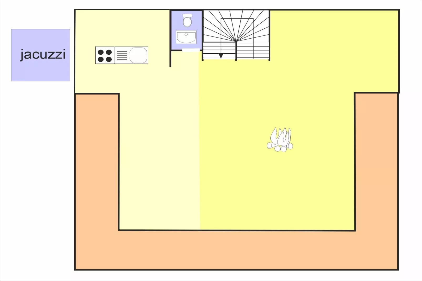 Chalet Teychenne Mungo-Plattegrond