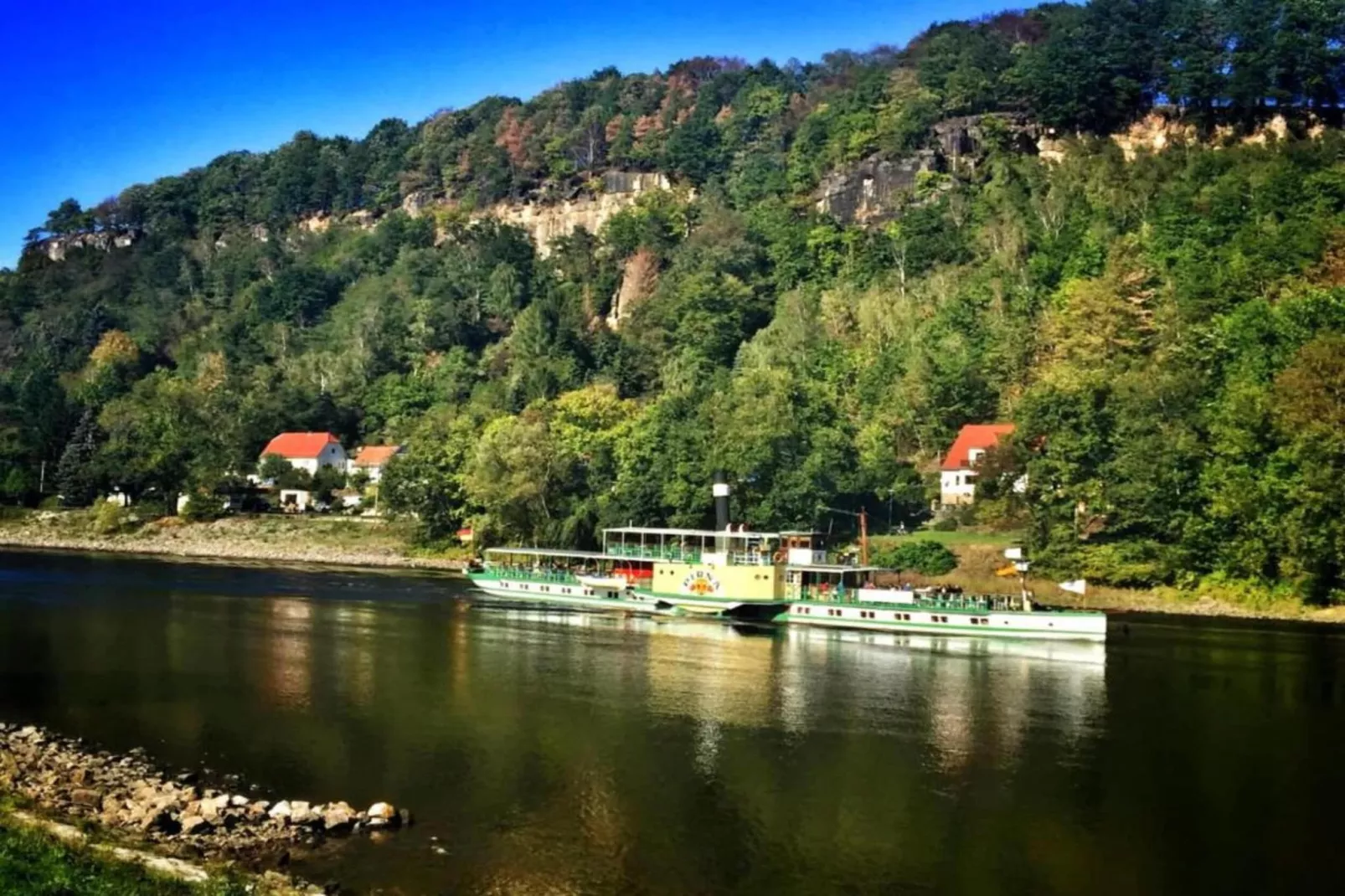 Lilienstein-Gebieden zomer 5km