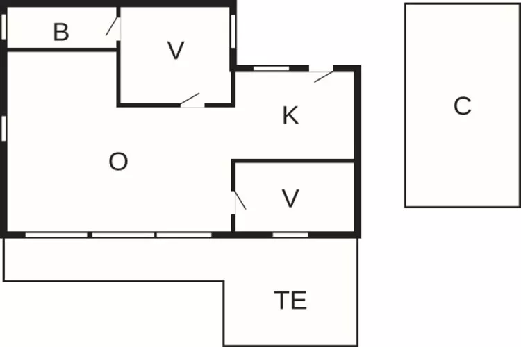 4 persoons vakantie huis in Rønde-By Traum-Plattegrond