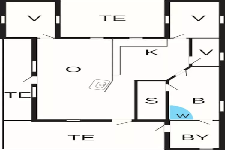 6 persoons vakantie huis in Knebel-By Traum-Plattegrond