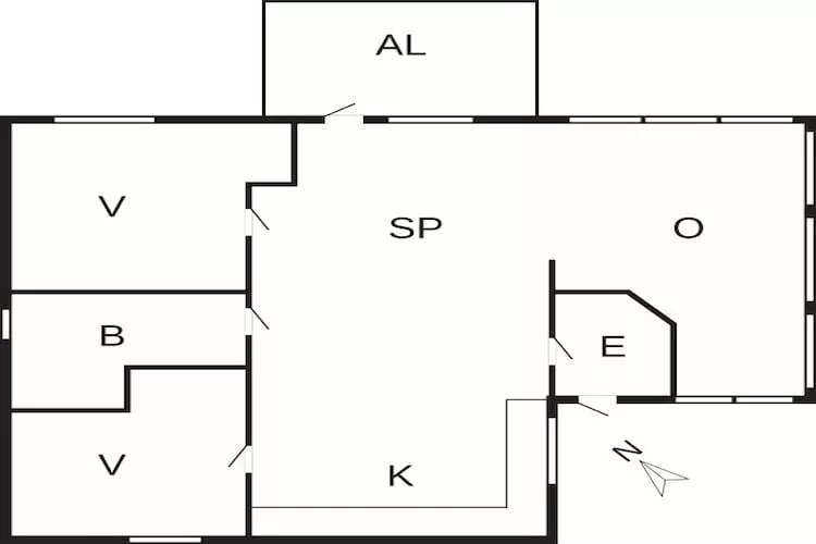 Strandgeluk in Sandkas -- By Traum Ferienwohnungen-Plattegrond