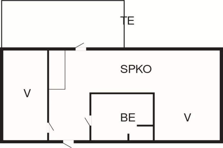 2-4 pers.Hus-Plattegrond