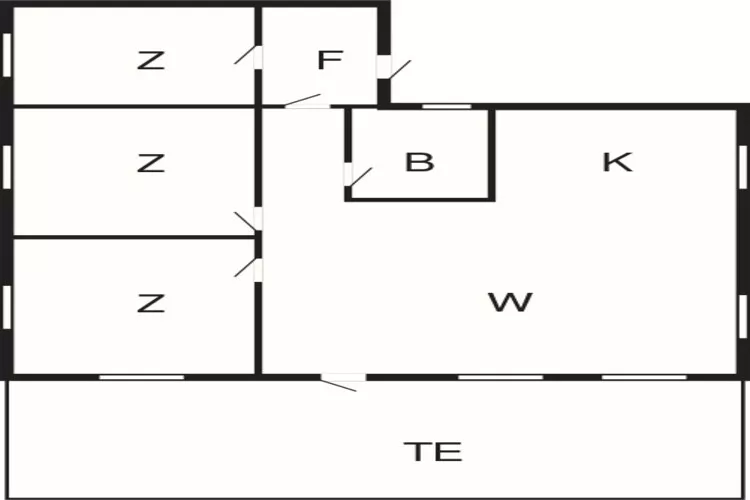 6 persoons vakantie huis in olden-Plattegrond