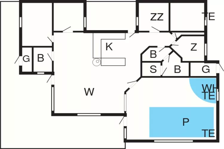 Luxe retraite in Lonstrup -- By Traum Ferienwohnungen-Plattegrond