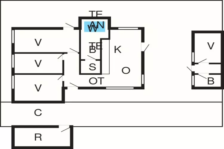 Licht vakantiehuis met spa -- By Traum Ferienwohnungen-Plattegrond